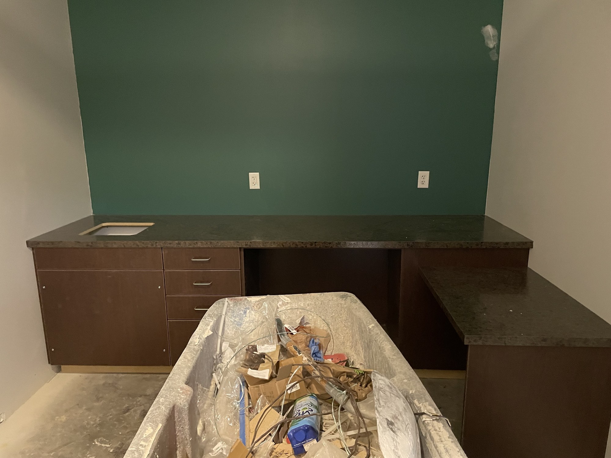 Clinic cabinets, countertops and work area 6