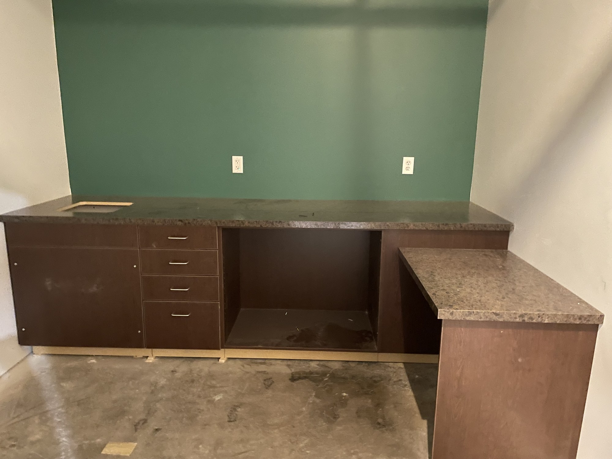 Clinic cabinets, countertops and work area 5