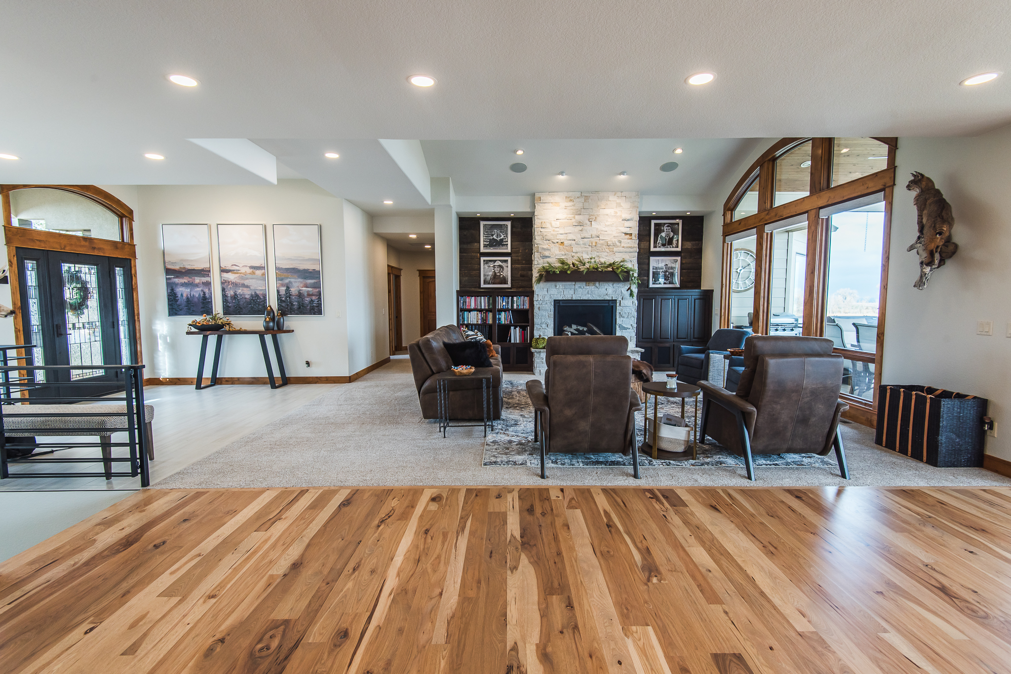 upstairs seating area
