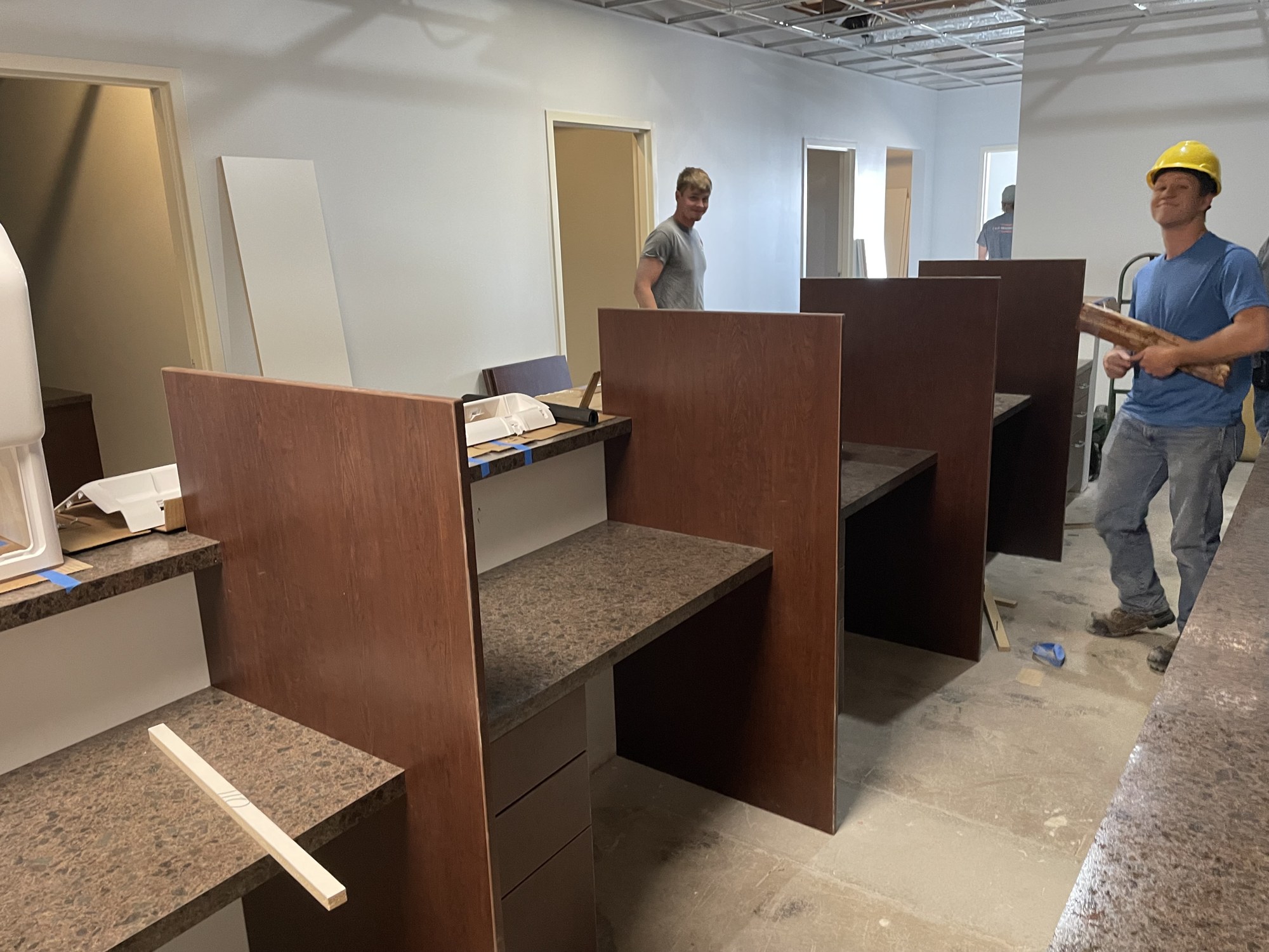 Clinic cabinets, countertops and work area 11