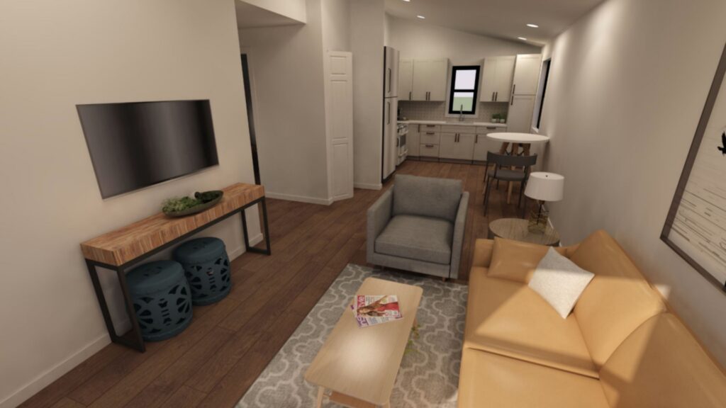Two-bedroom interior