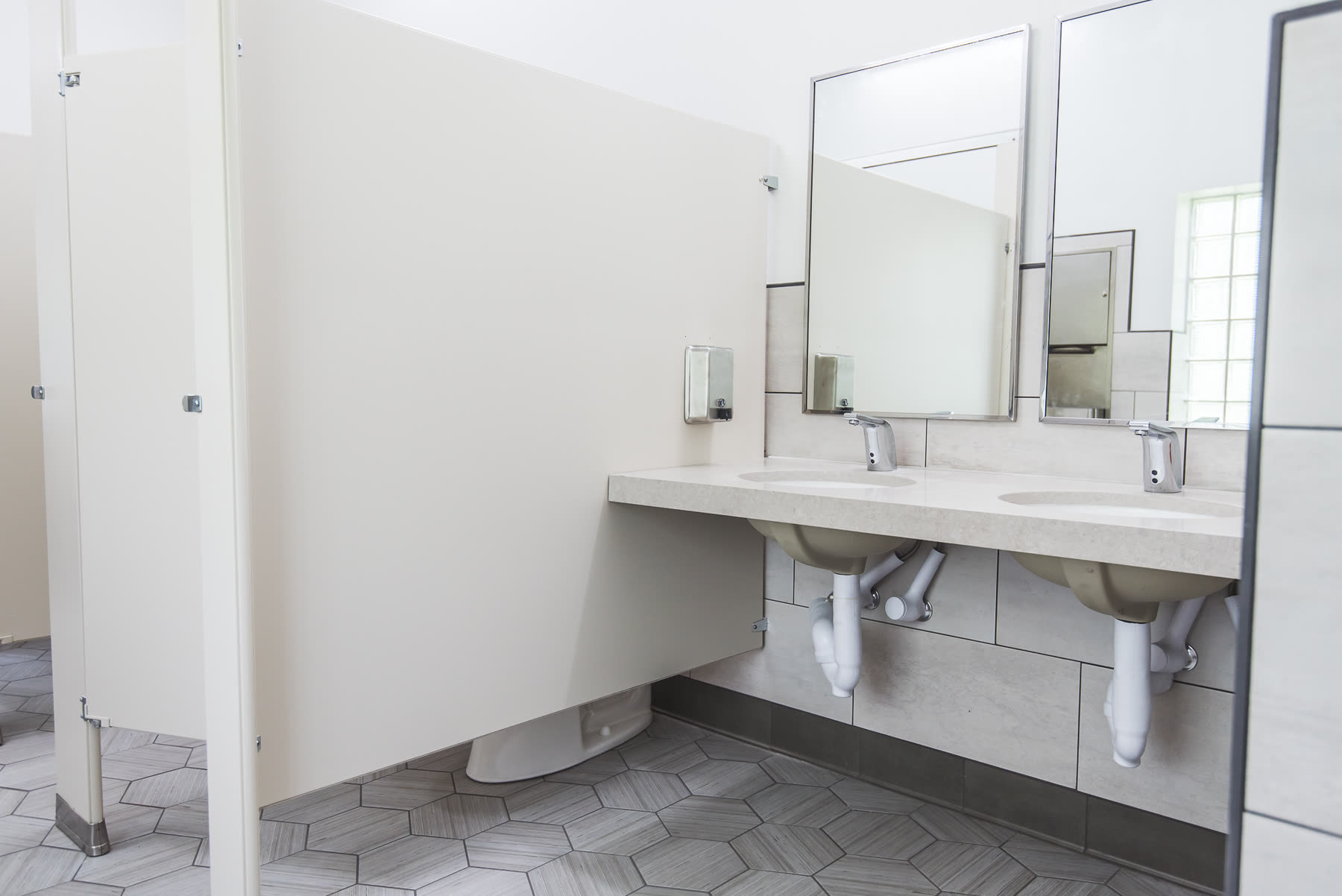 Ridgewood Hills community pool bathroom build 27
