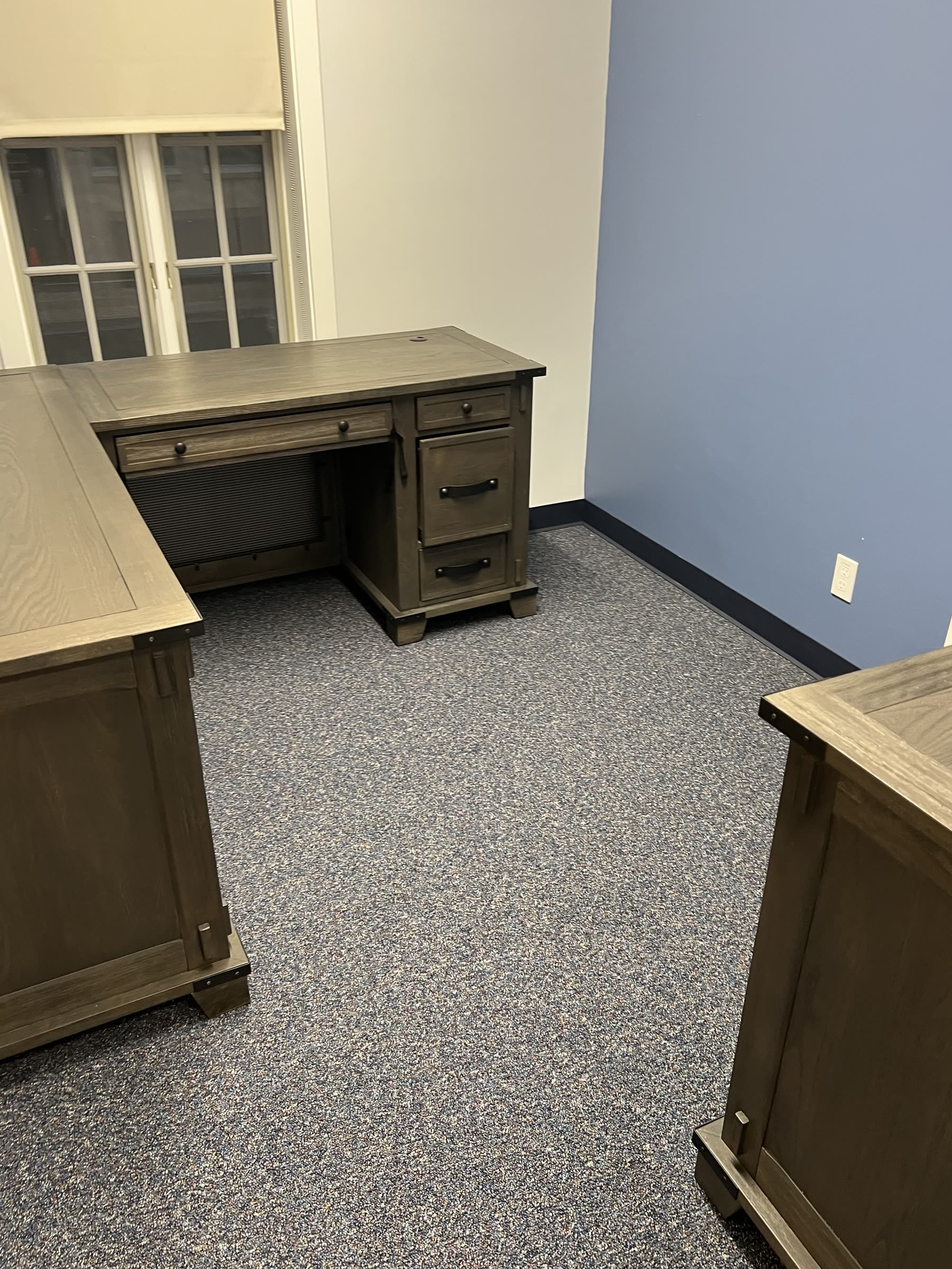 Commercial buildout with new interior partitions and finishes
