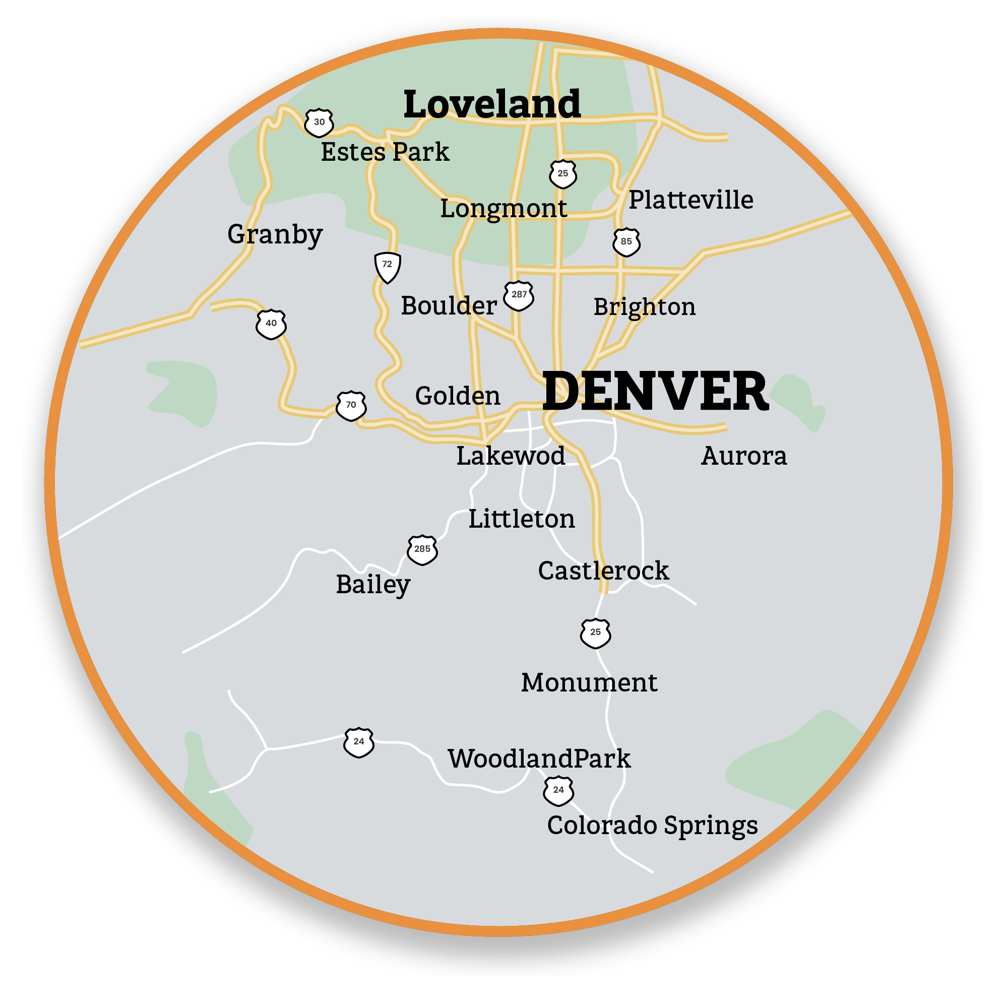 Service Area Map G2 Construction